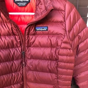 Patagonia Down Sweater - “Drumfire Red” XS